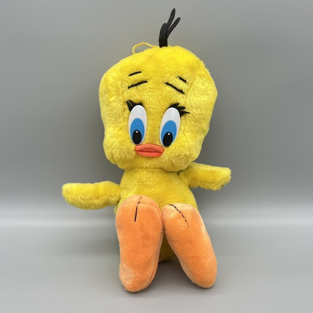 VTG Tweety Bird Looney Tunes 1971 Plush Stuffed Animal Warner Bros Mighty Star